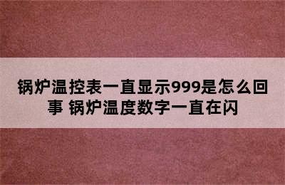 锅炉温控表一直显示999是怎么回事 锅炉温度数字一直在闪